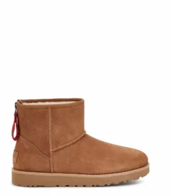 Ugg Classic Mini Logo Zip Chestnut