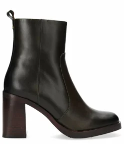 Fred De La Bretonière Ankle Boot Shiny Nappa Leather Dark Green