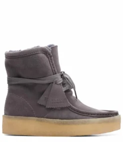Clarks Originals Wallabee Cup Hi W Lined Suede Grey