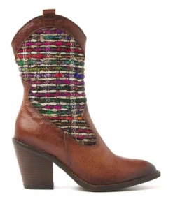Lazamani Booties Cognac