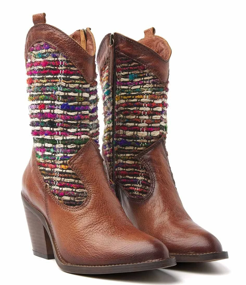 Lazamani Booties Cognac â Image 3