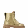 Girls Mid Boot Laces Gold