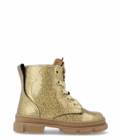 Girls Mid Boot Laces Gold