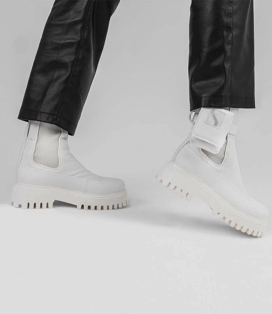 Bronx Groov Y Ankle Boot Off White â Image 2