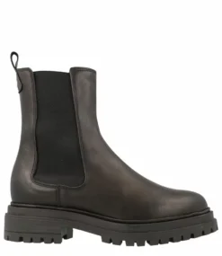 Women Low Chelsea Boot Black Nappa