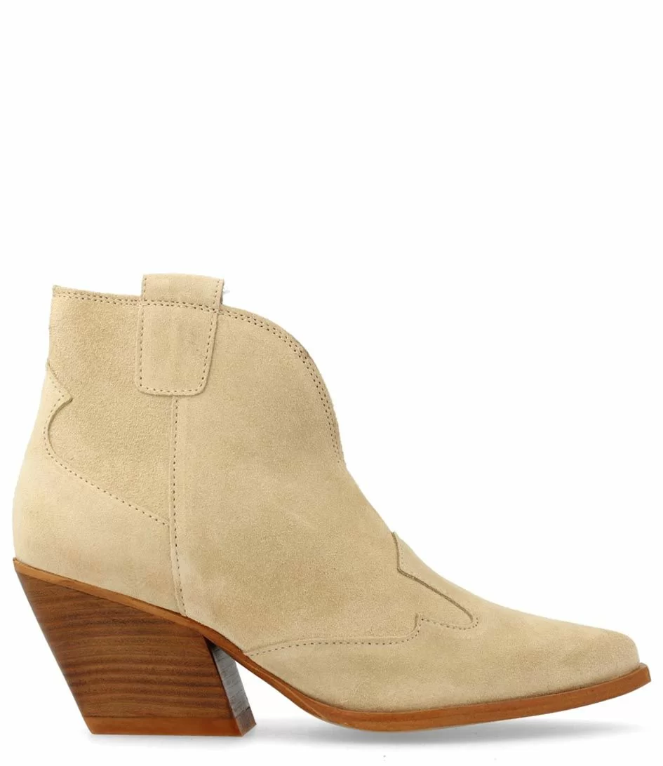 Western Low Beige Suede