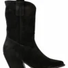 Western Mid Suede Women Black Suede