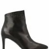 Mid Boot Studs Women Black Nappa
