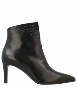 Mid Boot Studs Women Black Nappa
