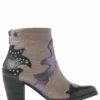 Lazamani Booties Western Purple-Multi