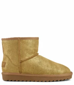 Colors Of California Boot In Glitter Suede Camel