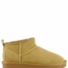 Colors Of California Short Winter Boot In Suede Camel
