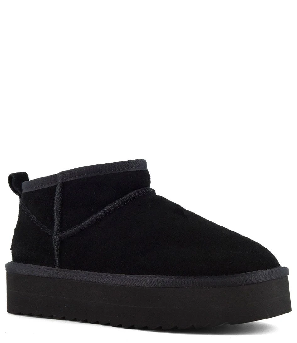 Colors Of California Platform Winter Boot In Suede Black â Image 2