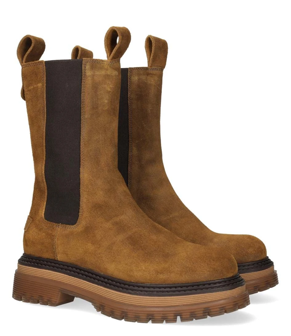 Chelsea Ankle Boot Waxed Suede Warm Brown â Image 3