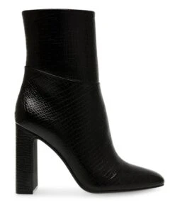 Steve Madden Aisha Bootie Black Croco