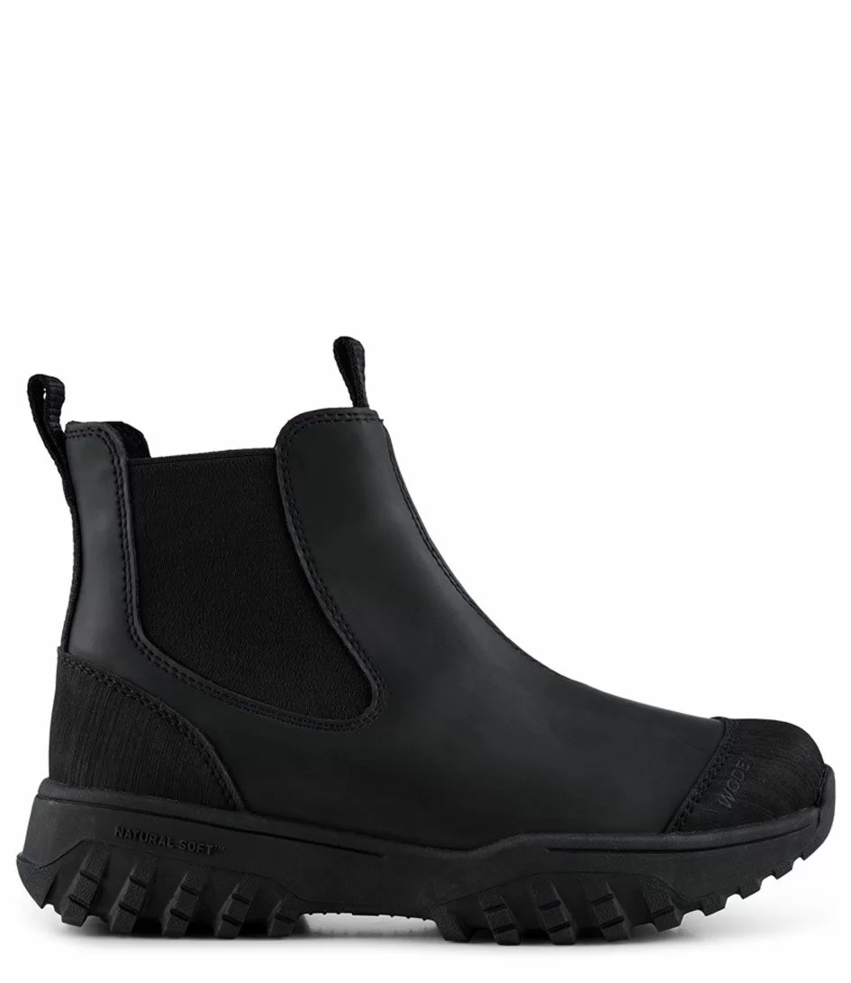 Woden Magda Track Waterproof Black