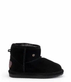 Warmbat Wallaby Kids Suede Black