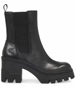 Calvin Klein Chunky Heeled Chelse Triple Black