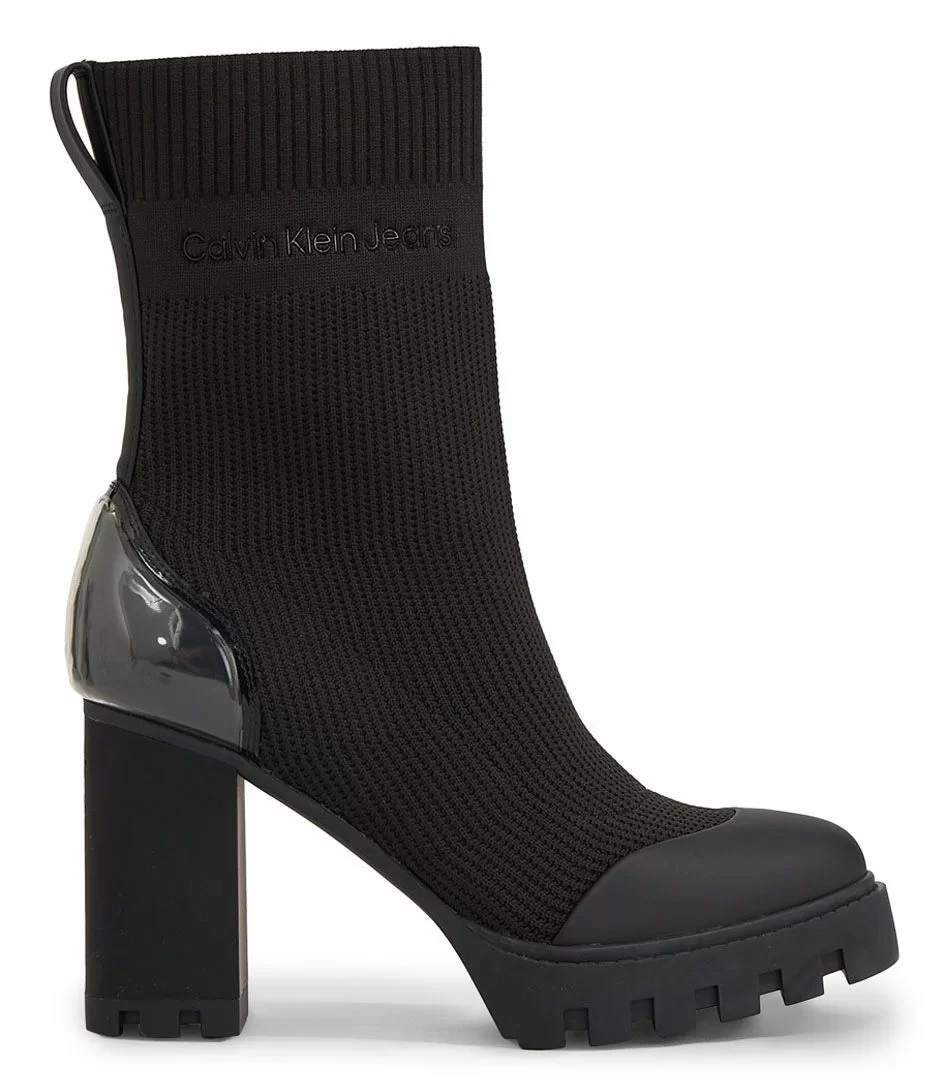 Calvin Klein Platform Knit Sock K Triple Black