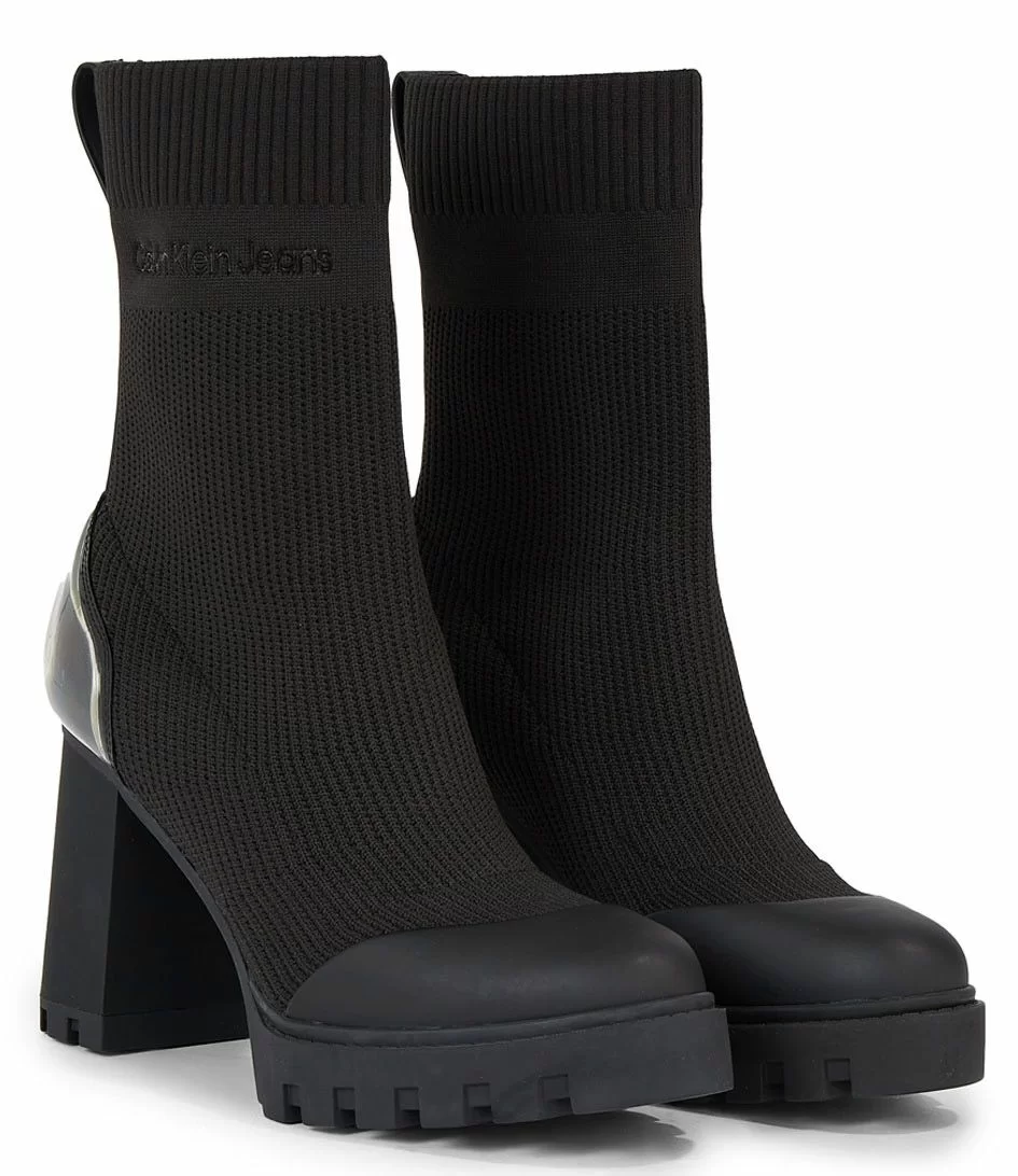 Calvin Klein Platform Knit Sock K Triple Black – Image 3